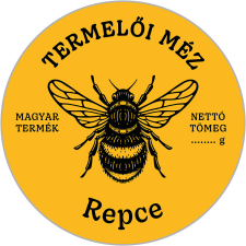 ZSONA DEKOR Kör alakú mézes cimke REPCE 6 db/csomag v3 dekorációs kellék