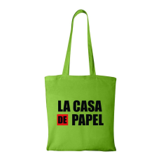 ZSONA DEKOR La casa de papelV2 - Bevásárló táska zöld