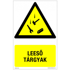 ZSONA DEKOR Leeső tárgyak Műanyag tábla 320x500 mm információs címke