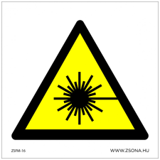 ZSONA DEKOR Lézersugár! Öntapadós matrica 150x150 mm információs címke