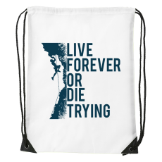 ZSONA DEKOR Live forever - Sport táska fehér