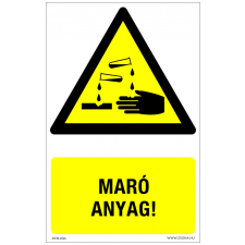 ZSONA DEKOR Maró anyag! Műanyag tábla 320x500 mm információs címke