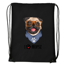 ZSONA DEKOR Mopsz - Sport táska fekete v2