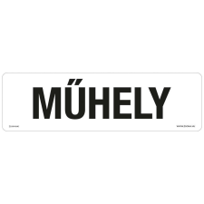 ZSONA DEKOR Műhely Öntapadós matrica 250x80 mm információs címke