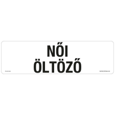 ZSONA DEKOR Női öltöző Öntapadós matrica 250x80 mm információs címke