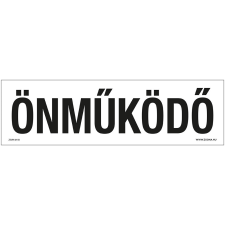 ZSONA DEKOR Önműködő Műanyag tábla 250x80 mm információs címke