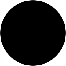 ZSONA DEKOR Öntapadós kör matrica Fekete ajándéktárgy