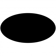 ZSONA DEKOR Öntapadós ovális matrica Fekete ajándéktárgy