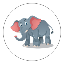 ZSONA DEKOR Öntapadós Ovis jel csomag Elefánt mintával ajándéktárgy