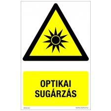 ZSONA DEKOR Optikai sugárzás Műanyag tábla 160x100 mm információs címke