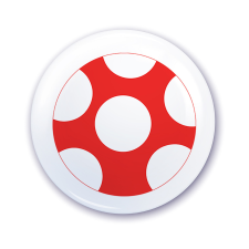 ZSONA DEKOR Ovis jel szekrényre Piros pöttyös labda mintával ajándéktárgy