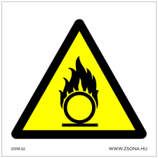 ZSONA DEKOR Oxidáló anyag! Öntapadós matrica 150x150 mm információs címke