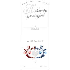 ZSONA DEKOR Pálinkás cimke A násznép egészségére Alma hosszú 5 db/csomag dekorációs kellék