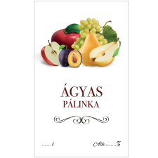 ZSONA DEKOR Pálinkás cimke ECO Ágyas 5 db/csomag dekorációs kellék
