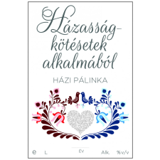 ZSONA DEKOR Pálinkás cimke Házasságkötésetek alkalmából Házi pálinka 5 db/csomag dekorációs kellék