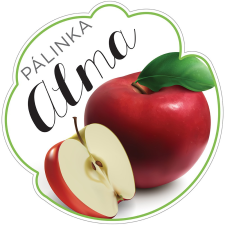 ZSONA DEKOR Pálinkás cimke Kicsi Alma 5 db/csomag információs címke