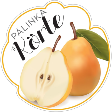 ZSONA DEKOR Pálinkás cimke Kicsi Körte 5 db/csomag információs címke