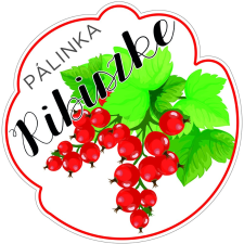 ZSONA DEKOR Pálinkás cimke Kicsi Ribiszke 5 db/csomag információs címke