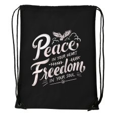 ZSONA DEKOR Peace in your heart - Sport táska fekete