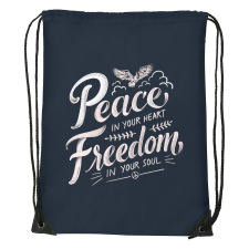 ZSONA DEKOR Peace in your heart - Sport táska navy kék kézitáska és bőrönd
