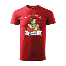 ZSONA DEKOR Póló Alkoholért felelős főispán mintával - Piros XL méretben egyedi ajándék