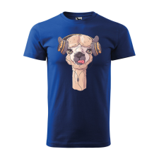 ZSONA DEKOR Póló Alpaka mintával - Kék S méretben egyedi ajándék