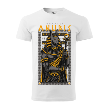 ZSONA DEKOR Póló Anubis mintával - Fehér XXL méretben egyedi ajándék