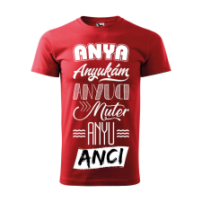 ZSONA DEKOR Póló Anya mintával - Piros L méretben egyedi ajándék
