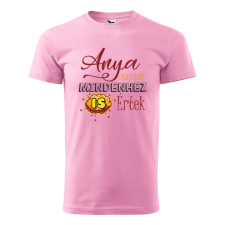 ZSONA DEKOR Póló Anya vagyok mindenhez is értek mintával - Rózsaszín S méretben egyedi ajándék