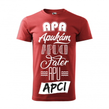 ZSONA DEKOR Póló Apa mintával - Sárga S méretben egyedi ajándék