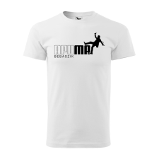 ZSONA DEKOR Póló Apu ma bebaszik mintával - Fehér XXXL méretben egyedi ajándék