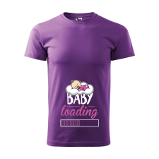 ZSONA DEKOR Póló Baby loading lány mintával - Lila XXXL méretben egyedi ajándék