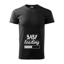 ZSONA DEKOR Póló Baby loading mintával - Fekete M méretben v1 egyedi ajándék