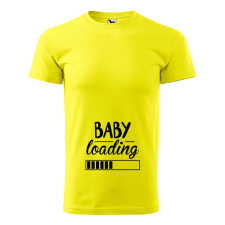 ZSONA DEKOR Póló Baby loading mintával - Sárga S méretben v1 egyedi ajándék