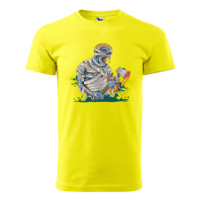 ZSONA DEKOR Póló Baltás zombi mintával - Sárga S méretben egyedi ajándék