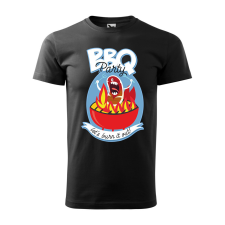 ZSONA DEKOR Póló BBQ party mintával - Fekete XXXL méretben egyedi ajándék