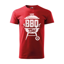 ZSONA DEKOR Póló BBQ time mintával - Piros XXL méretben v1 egyedi ajándék