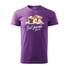 ZSONA DEKOR Póló Best friend mintával - Lila XXXL méretben egyedi ajándék