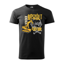 ZSONA DEKOR Póló Beszólt elástam! mintával - Fekete S méretben egyedi ajándék