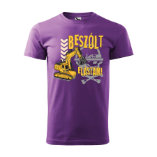 ZSONA DEKOR Póló Beszólt elástam! mintával - Lila XXL méretben egyedi ajándék