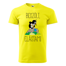ZSONA DEKOR Póló Beszólt, elástam! mintával - Sárga L méretben egyedi ajándék