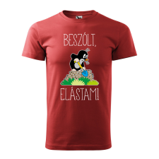 ZSONA DEKOR Póló Beszólt, elástam! mintával - Terrakotta L méretben egyedi ajándék