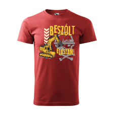 ZSONA DEKOR Póló Beszólt elástam! mintával - Terrakotta L méretben egyedi ajándék