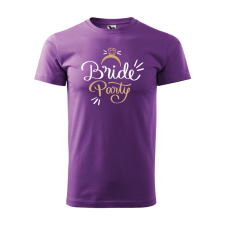 ZSONA DEKOR Póló Bride party mintával - Lila S méretben egyedi ajándék