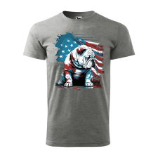 ZSONA DEKOR Póló Bulldog mintával - Szürke S méretben ajándéktárgy