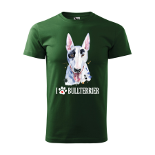 ZSONA DEKOR Póló Bullterrier mintával - Zöld M méretben egyedi ajándék