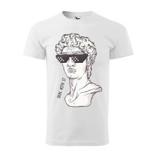 ZSONA DEKOR Póló Dávid mintával - Fehér S méretben egyedi ajándék