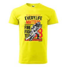 ZSONA DEKOR Póló Every life mintával - Sárga XXXL méretben egyedi ajándék