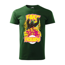 ZSONA DEKOR Póló Fake friends mintával - Zöld XXXL méretben egyedi ajándék