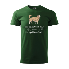 ZSONA DEKOR Póló Golden retriver mintával - Zöld XXXL méretben egyedi ajándék